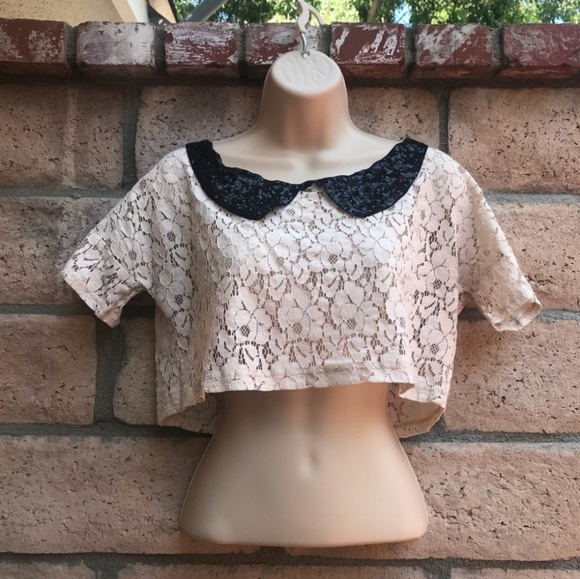 Lace Crop Top - Picture 1 of 4